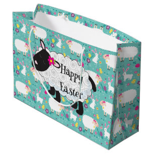 Happy Easter Lamb Large Gift Bag