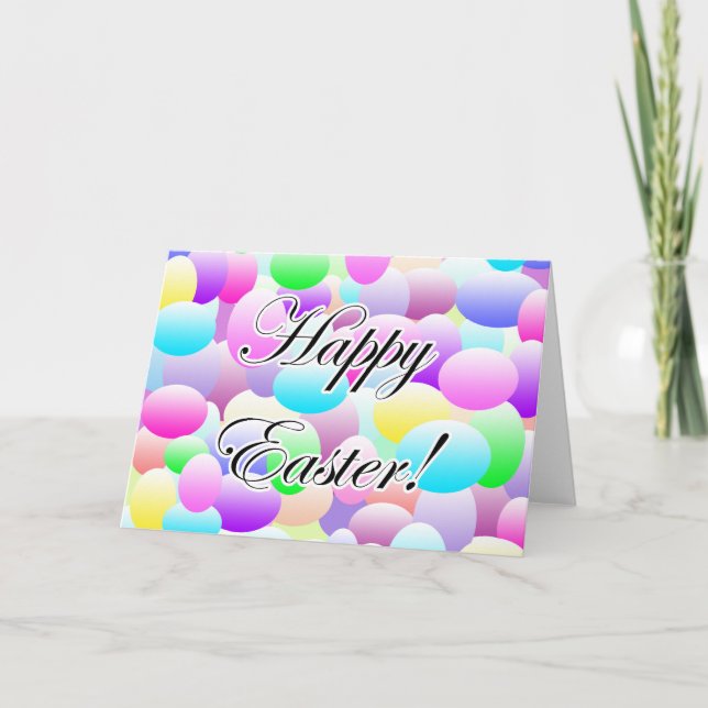 Happy Easter Light Holiday Card (Front)