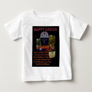 Happy Easter Love Faith and Hope Wishes Baby T-Shirt