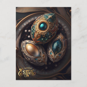 Happy Easter. Magic Easter Eggs Postcard