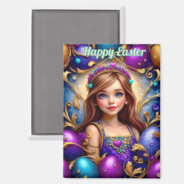 ~ HAPPY EASTER ~  Magnet (Front/Back)