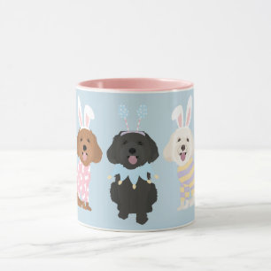 Happy Easter Maltipoo Dogs Mug