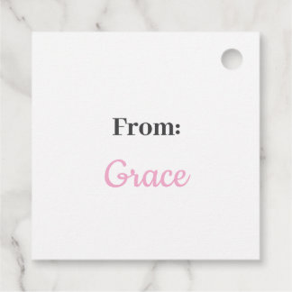 Happy Easter Minimalist Favour Colourful Favour Tags