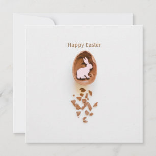 Happy Easter minimalistic elegant Holiday Card