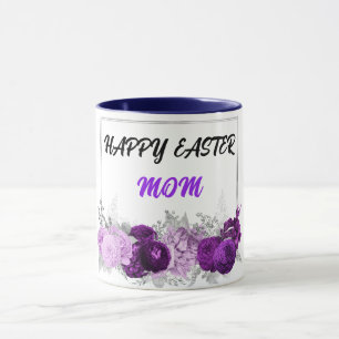 "HAPPY EASTER MOM" TWO TONED MUG