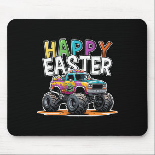 Happy Easter Monster Truck Easter Egg Hunting Boys Mouse Pad