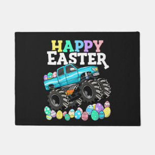 Happy Easter Monster Truck Easter Eggs Doormat