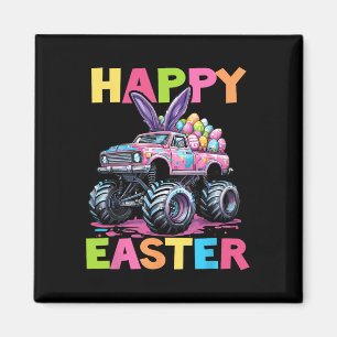 Happy Easter Monster Truck Easter Eggs Toddler Kid Magnet