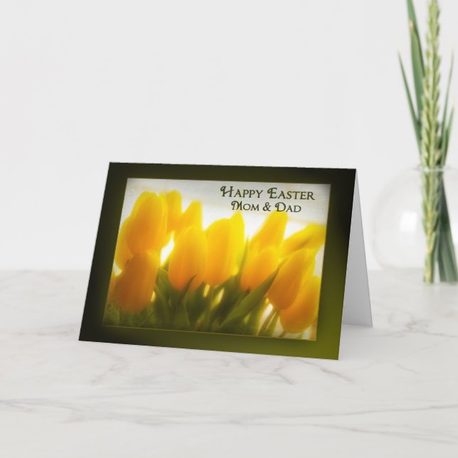 Happy Easter Mum and Dad Holiday Card (Front)