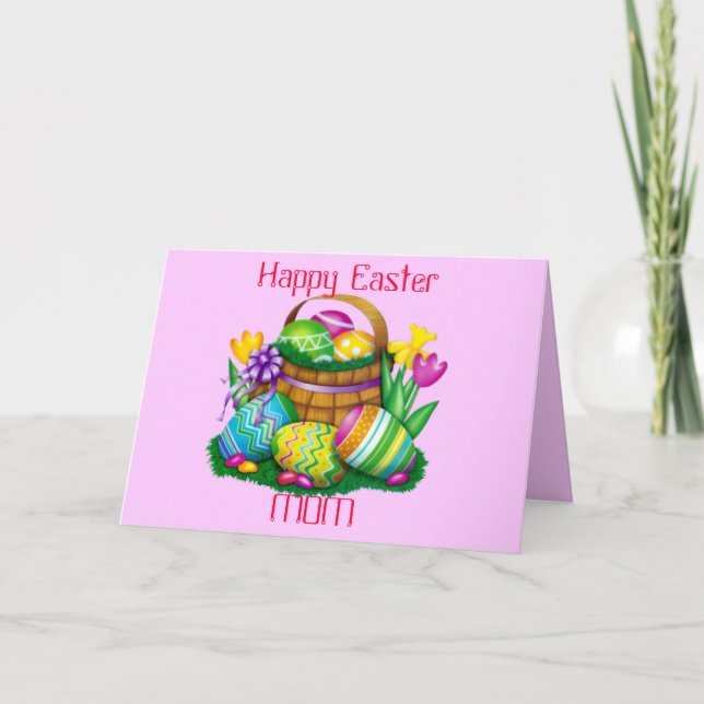 Happy Easter Mum Card (Fully Customisable) (Front)