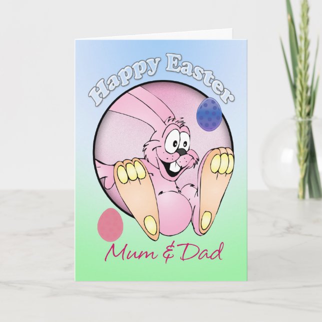 Happy Easter - Mum & Dad Holiday Card (Front)
