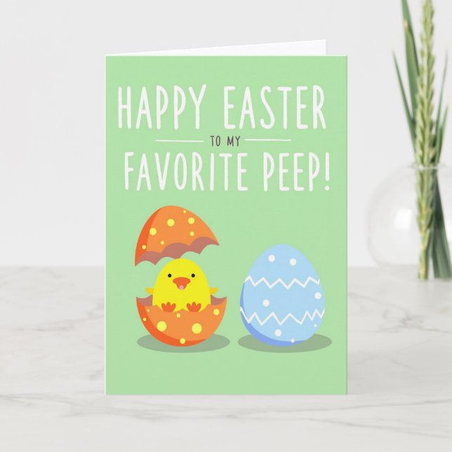 Happy Easter My Favourite Peep Card (Front)