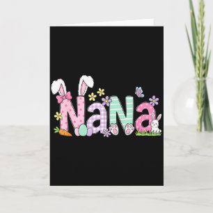 Happy easter nana bunny ears for grandma card