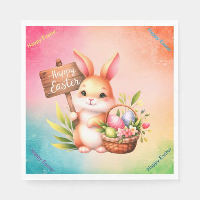 Happy Easter  Napkin (Front)