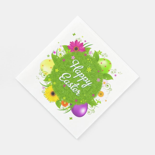 Happy Easter Napkin (Corner)