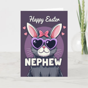 Happy Easter Nephew Rabbit Card
