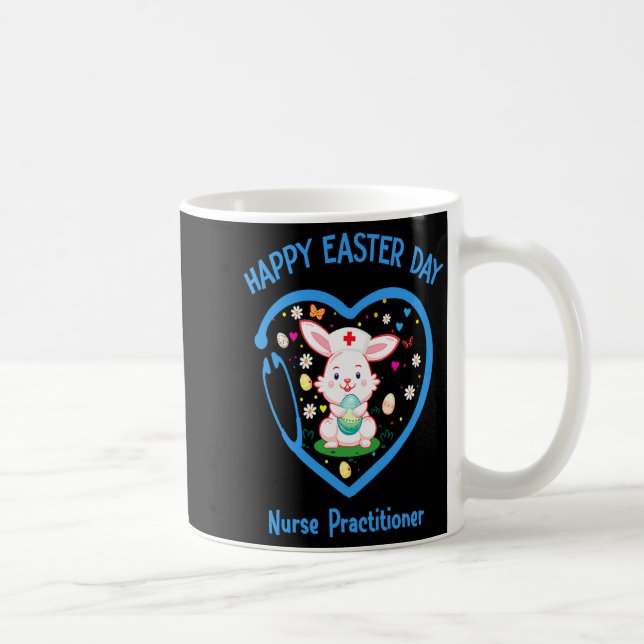 Happy Easter Nurse Practitioner Cute Nurse Easter  Coffee Mug (Right)