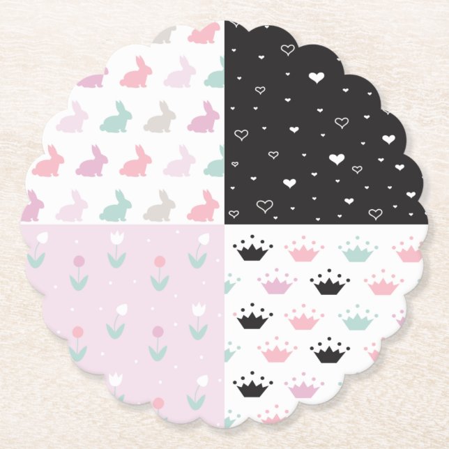 Happy Easter Paper Coaster (Front)