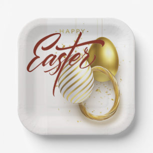 Happy Easter Paper Plate