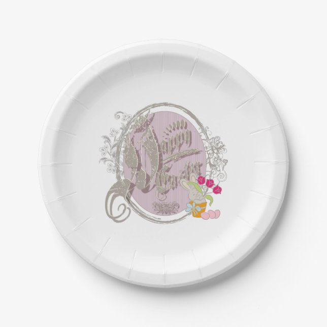 Happy Easter - Paper Plates (Front)