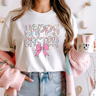 Happy Easter Pastel Brushstroke T-Shirt