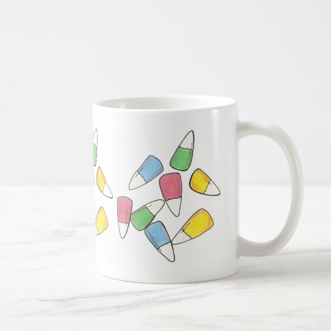 Happy Easter Pastel Candy Corn Candycorn Mug (Right)