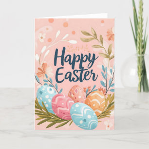 Happy Easter Pastel Card