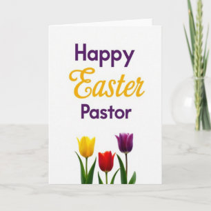 Happy Easter Pastor Card