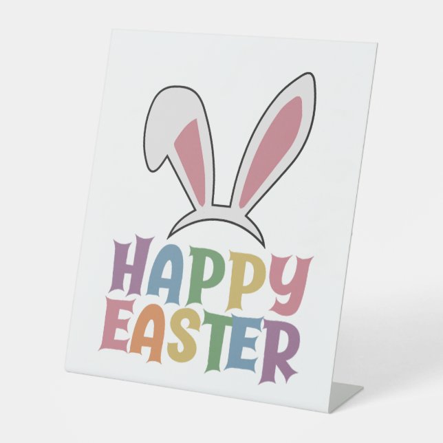 Happy Easter                        Pedestal Sign (Front)