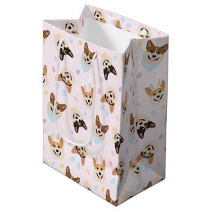 Happy Easter Pembroke Welsh Corgi Dogs Medium Gift Bag