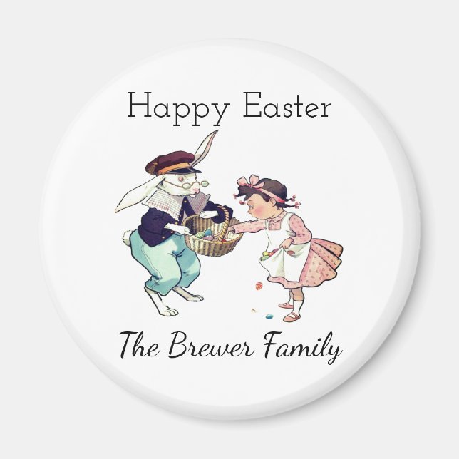 Happy Easter Personalised Magnet (Front)