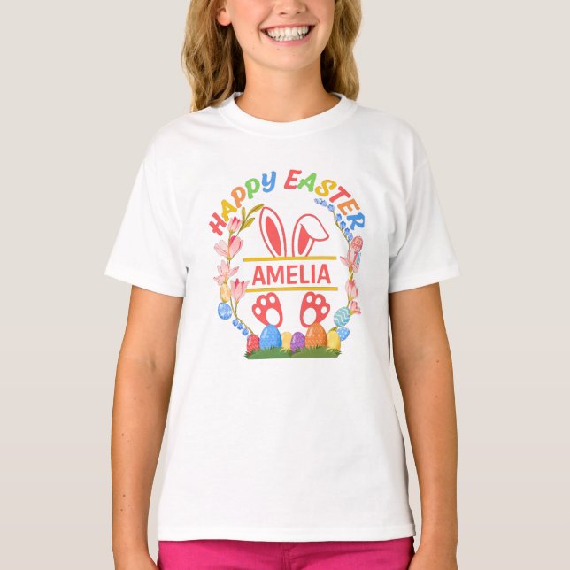 Happy Easter Personalised  T-Shirt (Front)