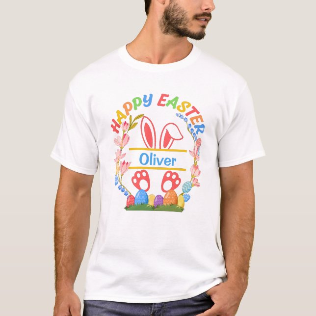 Happy Easter Personalized  T-Shirt (Front)