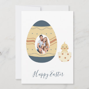 happy easter photo boho chic holiday card