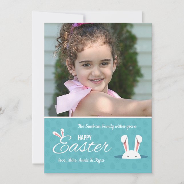 Happy Easter Photo Card (Front)