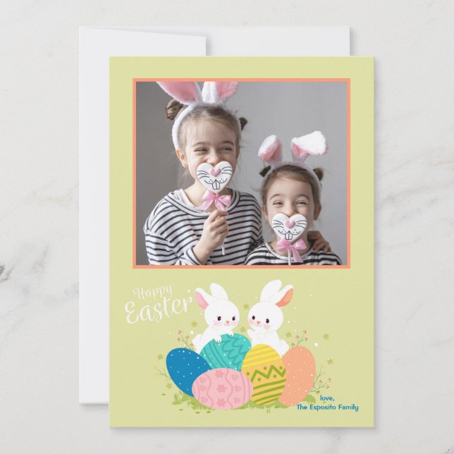 Happy Easter Photo Card (Front)