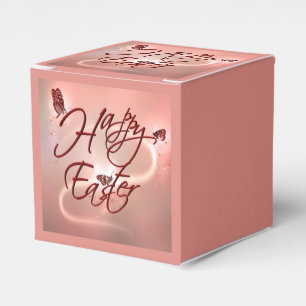 Happy Easter Pink Shades And Butterflies Favour Box