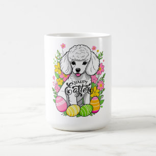 Happy Easter Poodle Coffee Mug