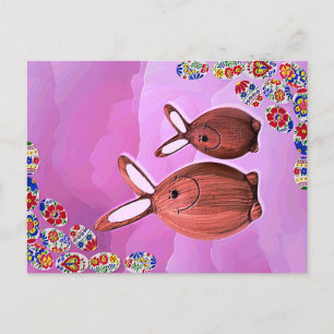 happy easter postcard
