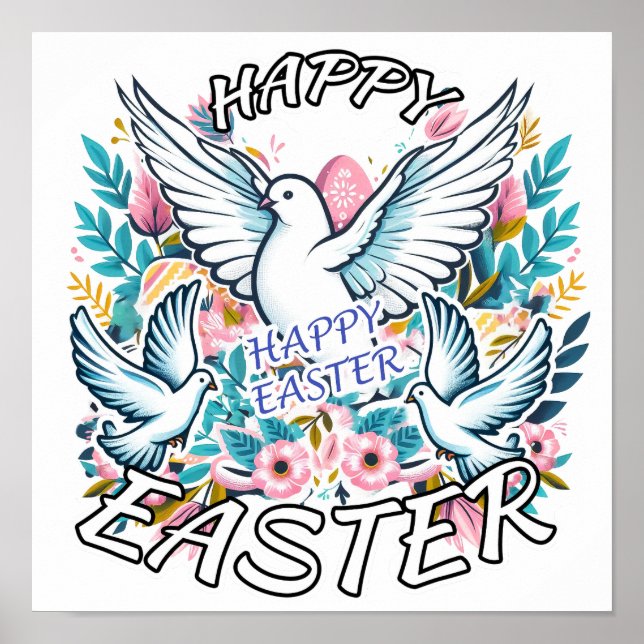 Happy Easter Poster (Front)