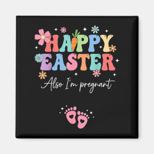 Happy Easter Pregnancy Announcement New Mum Magnet