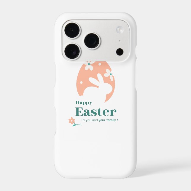 Happy Easter – Rabbit & Egg Floral Design (Back)