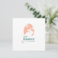 Happy Easter – Rabbit & Egg Floral Design