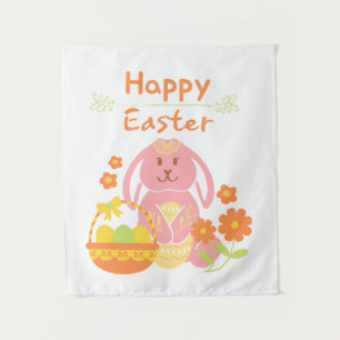 Happy Easter rabbit Tapestry
