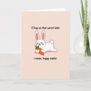 Happy Easter Rabbit Treat Card