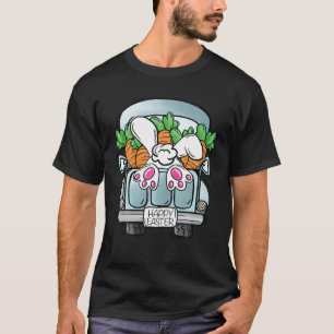 Happy Easter Rabbit Truck Farm Carrot Bunny Farmer T-Shirt