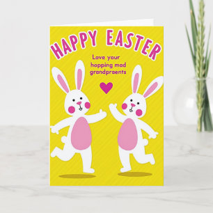 Happy Easter Rabbits Love Card