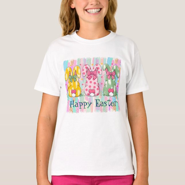 Happy Easter Rabbits T-Shirt (Front)