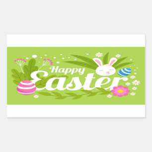 Happy Easter  Rectangular Sticker