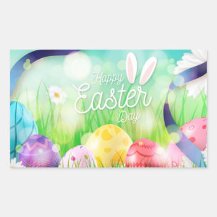Happy Easter  Rectangular Sticker